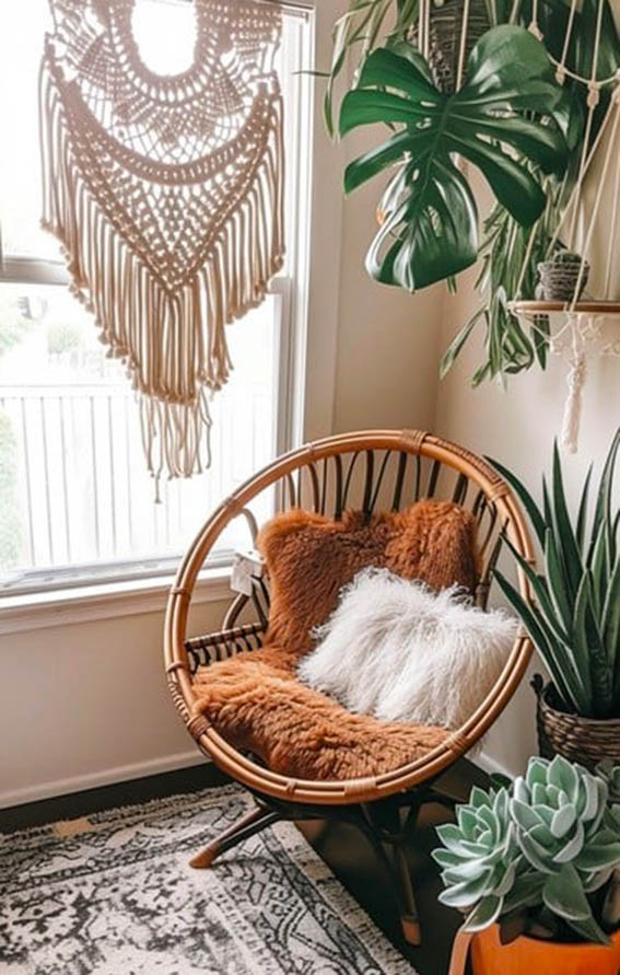 Boho Chic Unique Comfortable Chairs for Small Spaces