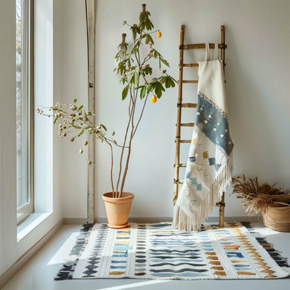 decorative ladders for small spaces boho decor