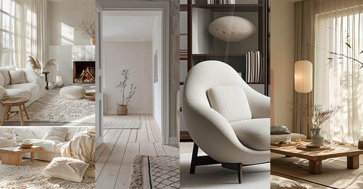 Combining Warm Minimalism with Scandinavian, Japandi, and Mid-Century