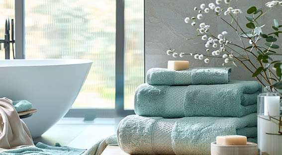 Clean and Fresh feel bathroom in Turquoise for a soothing retreat