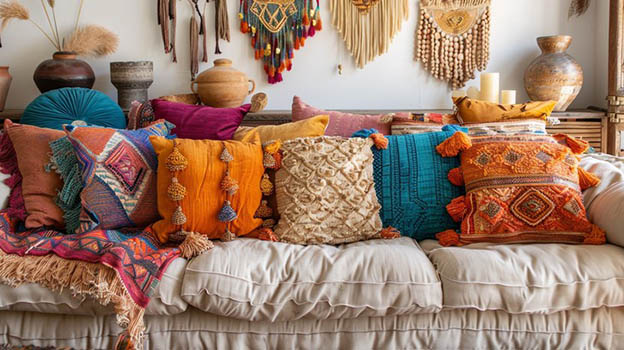 5 Elements of Nature Together Into Colorful Boho Decor