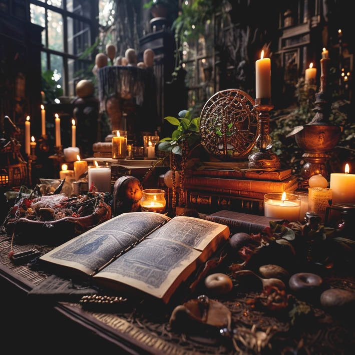 Symbolic Decor in the Witchy Woman ´s Home