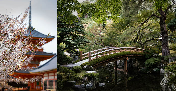 Zen gardens temples and cermonies in Kyoto Japan is a spiritual dream travel destination.