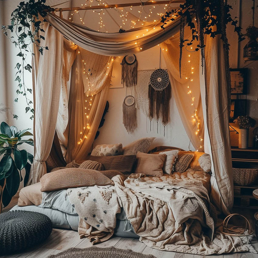 Boho Bedroom Retreats for Dreamy Moments