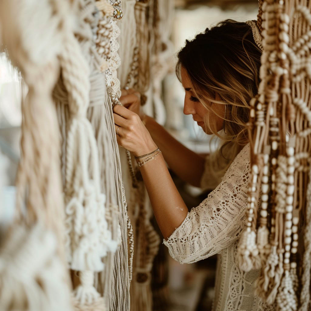 The Therapeutic Process in Knotting a Makrame Wall Hanging