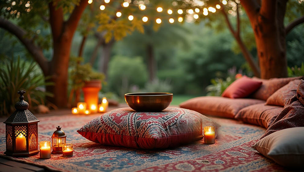 Boho Patterned Cozy Meditation Floor Seating Cushion