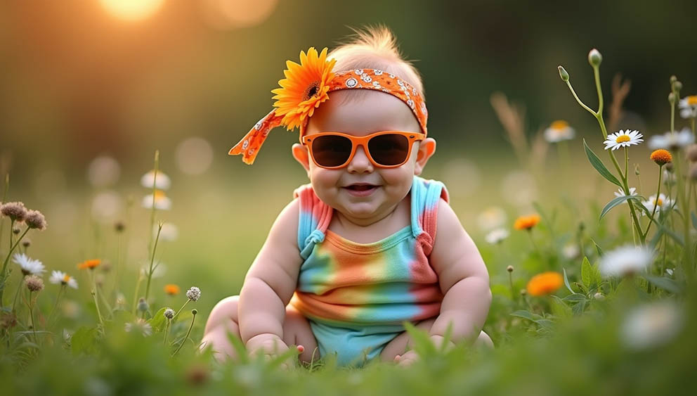 Unique Hippie Baby Boy