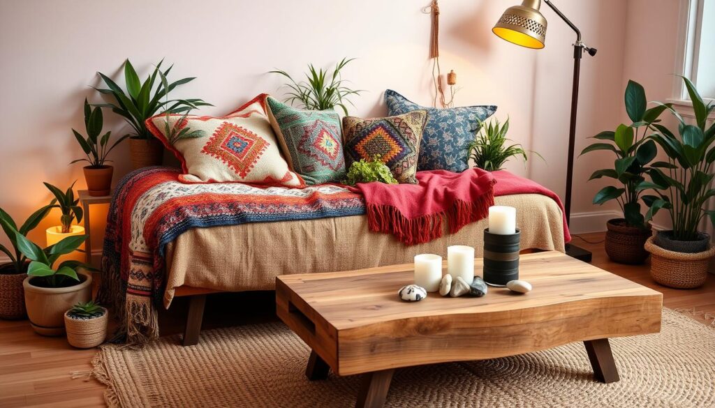 boho ottoman styling ideas