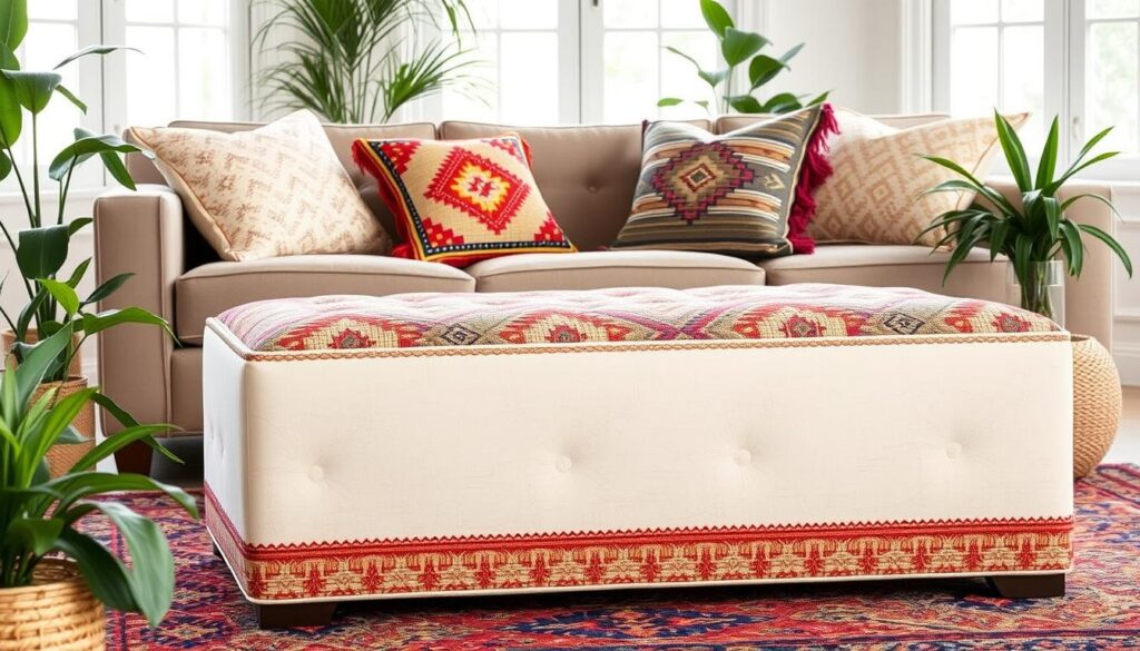 boho storage ottoman