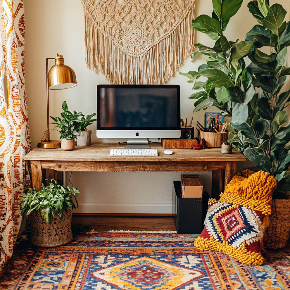 Boho Home Office Decor Ideas