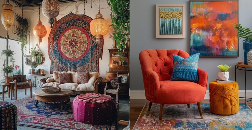 Color Pop Boho Art Lounge