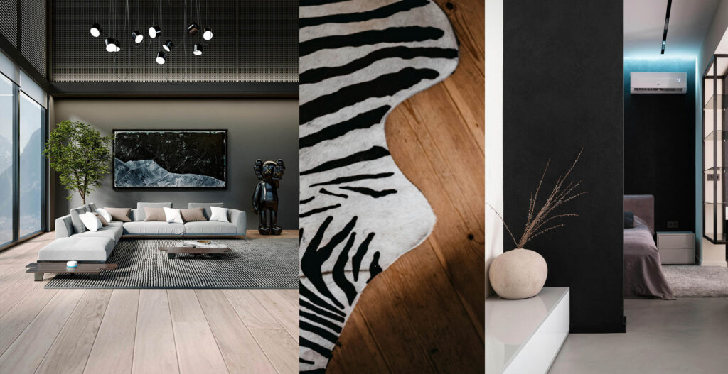 Minimalistic raw and edgy interior design
