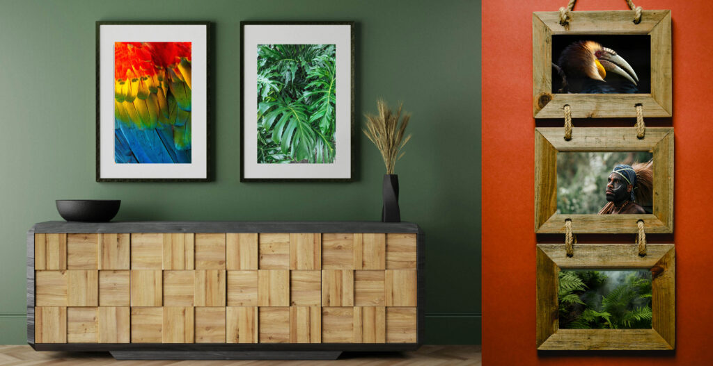 Tropical boho decor creative DIY ideas for a lush jungle theme creative wall art
