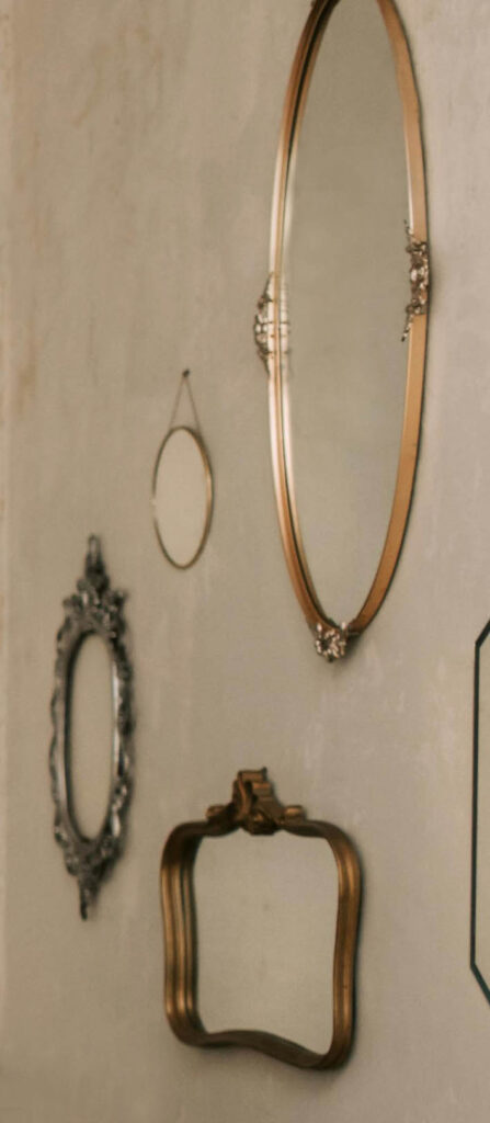 Vintage mirrors bathroom wall ideas design