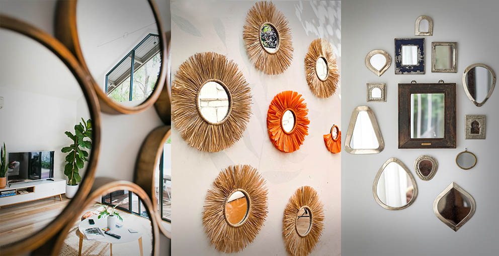 Boho mirror wall gallery