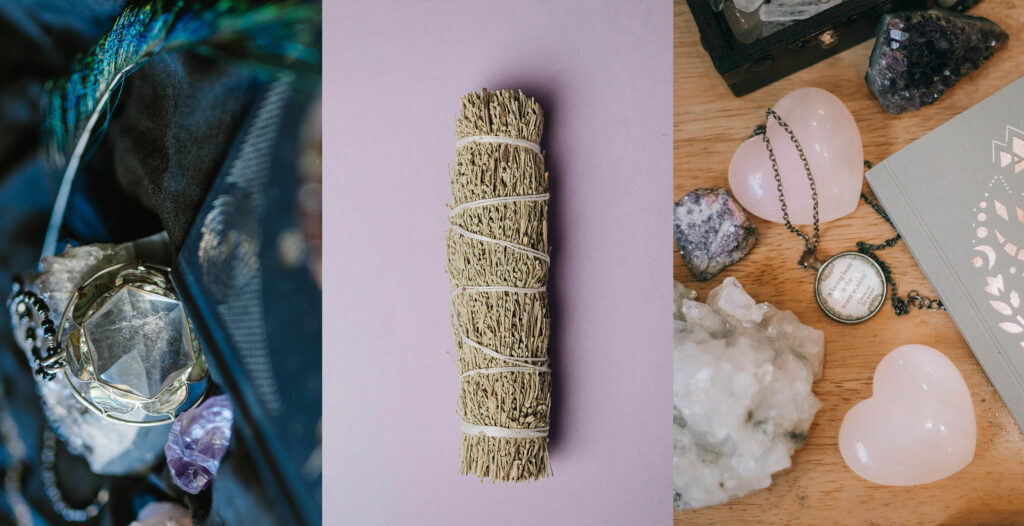 Boho Halloween decor with witchy charm