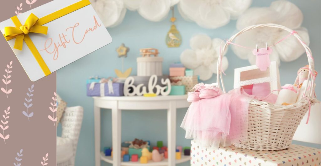 Baby shower gift card