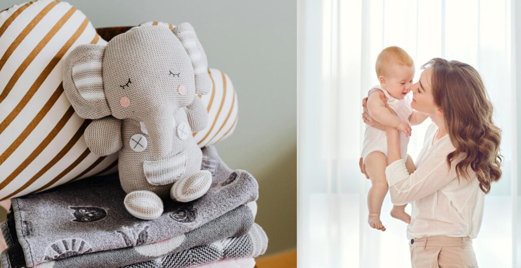 Boho parent baby sitting and baby gear