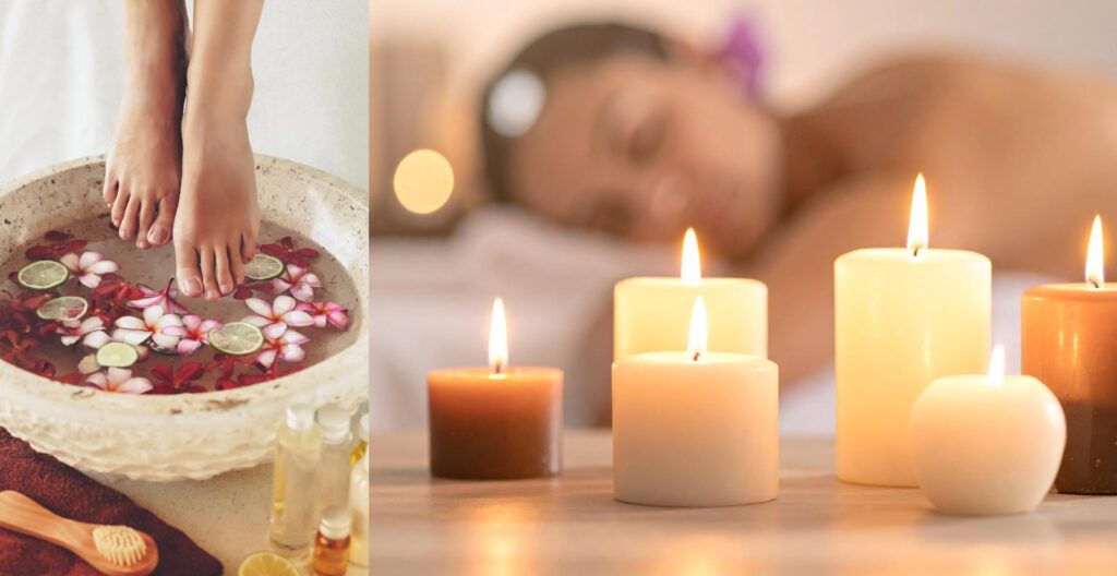 Spa treatments as a boho baby shower gifts