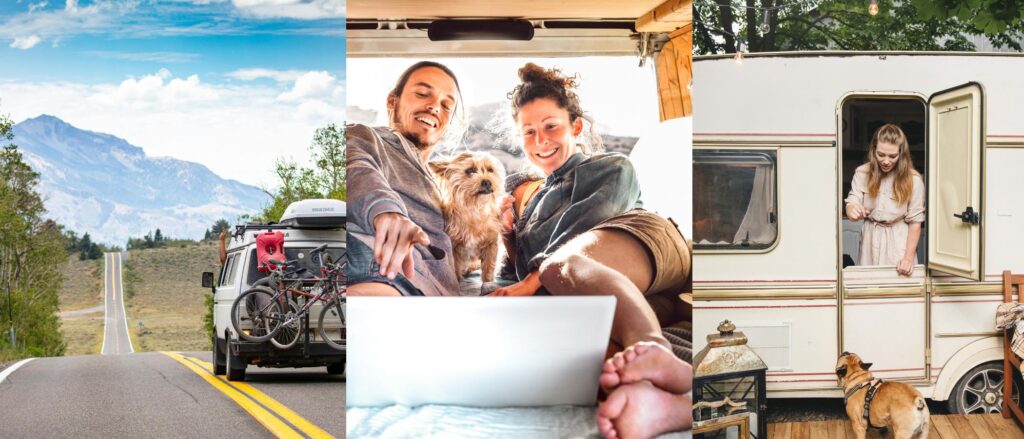 Dog friendly vacation boho road trip to Europe.